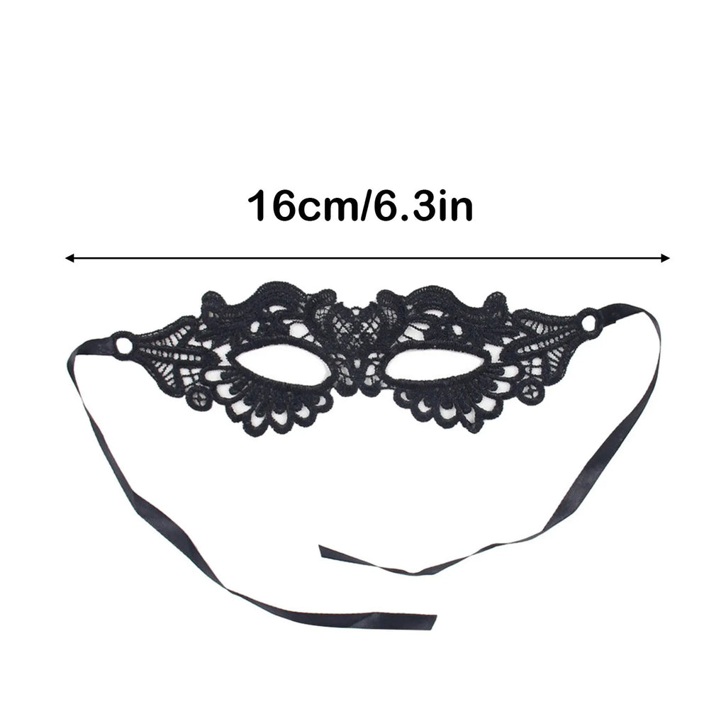 Black Queen Lace Masquerade Mask – Halloween & Carnival Masquerade Mask Oasis Select