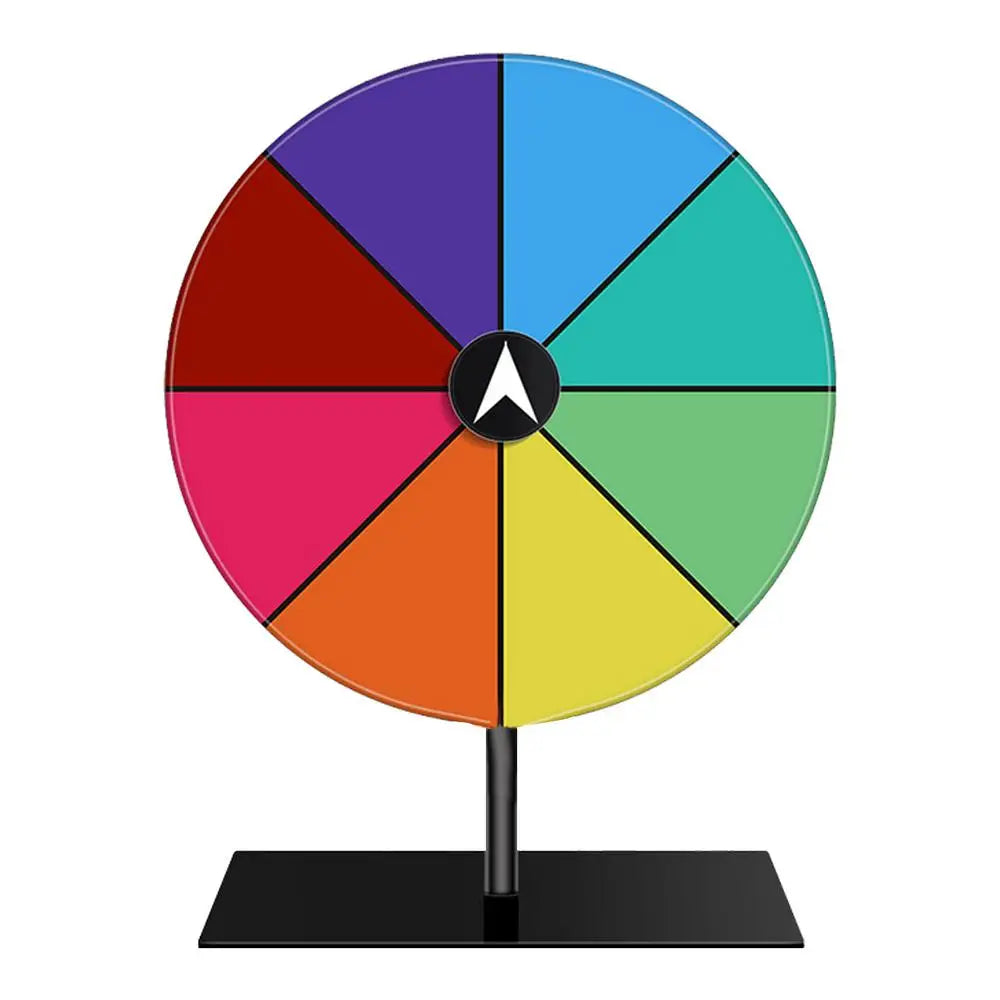 Prize Wheel Dry Erase Spin Wheel Spinner Game Color Roulette Wheel Heavy Duty Editable Spin Wheel ForPrizes Tabletop Prize Wheel Oasis Select Prize Wheel