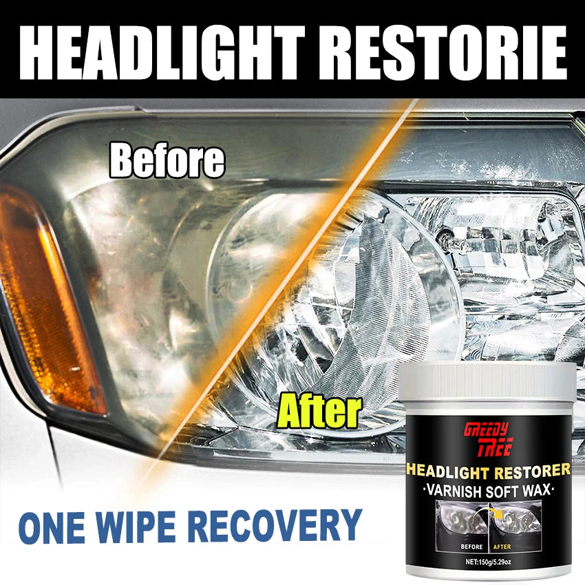 Car Headlight Restoration Liquid – Crystal Coating & Clarity