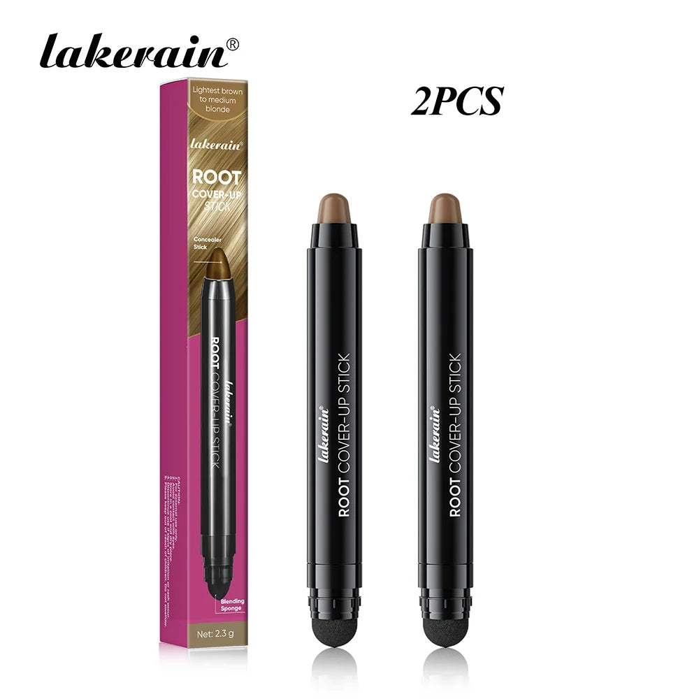 Lakerain Hair Dye Pen Men Women Precise Gray Coverage Stick Smudge-Resistant Long-Lasting Makeup Smooth Application Dye Stick Oasis Select P4 x 2