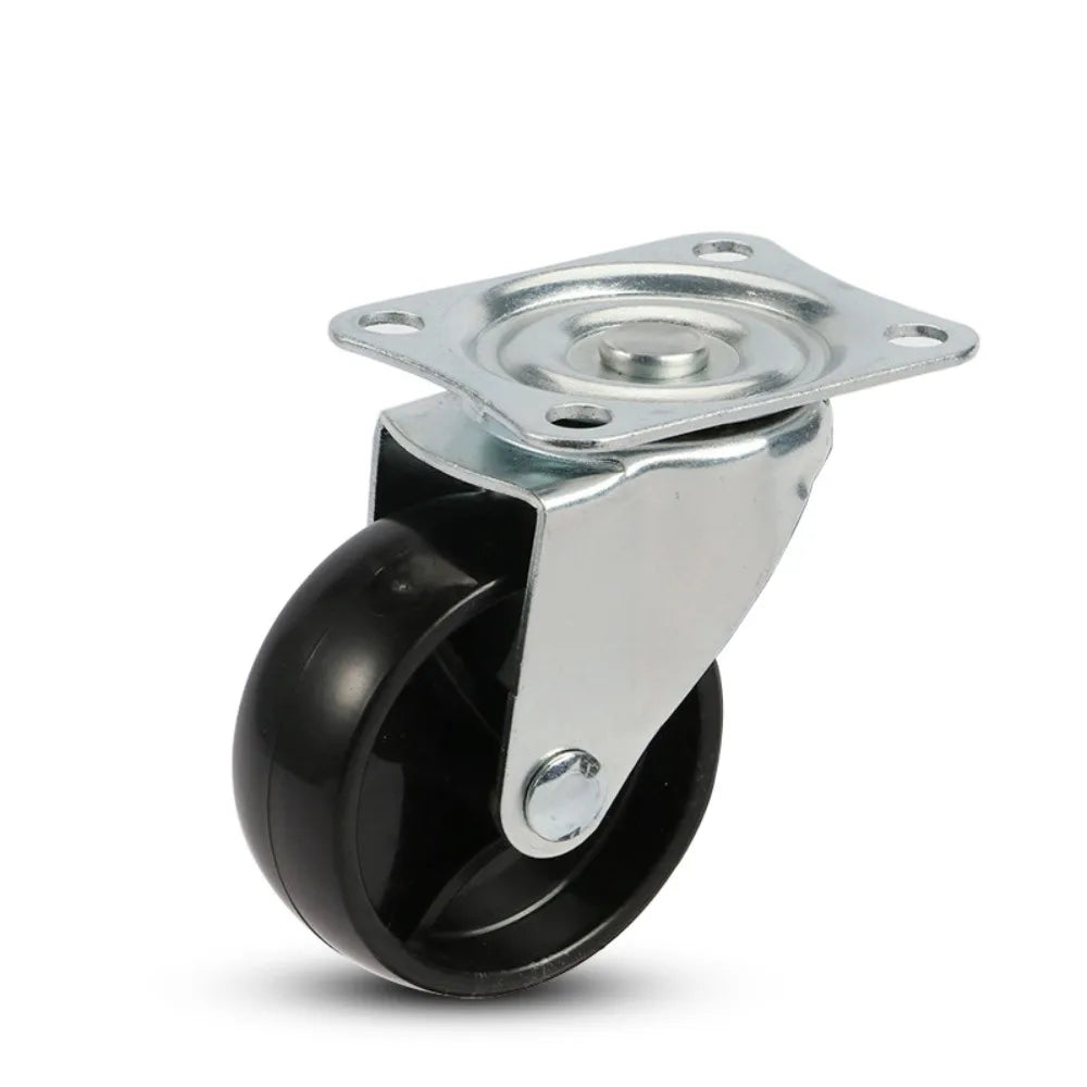 4Pcs 1"/1.25"/2" PVC Furniture Casters Wear Resistant Mute Universal Heavy Trolley Wheels 360 Degrees Swivel Castor with Brake Oasis Select 1.25 inch B 4 pcs