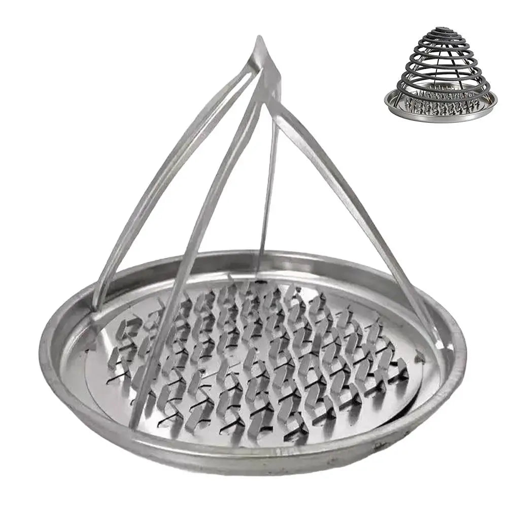 Stainless Steel Mosquito Coil Holder with Ash Tray & Cover