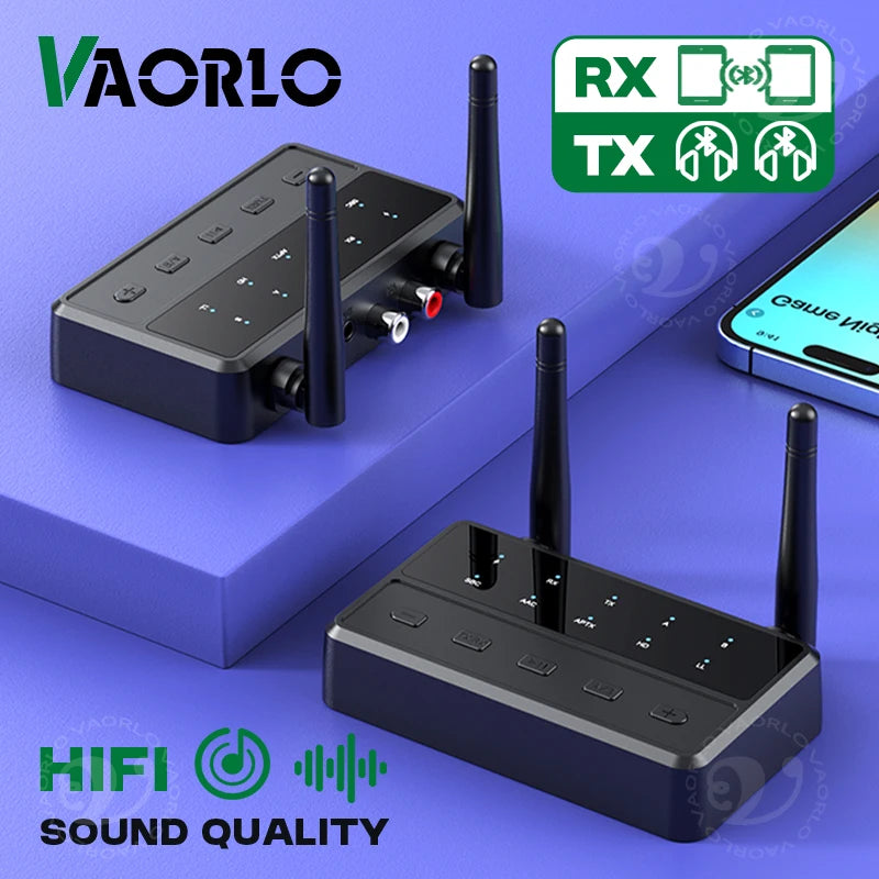 Desktop aptX-Adaptive AD/HD/LL AAC 2 in 1 Bluetooth Audio Transmitter Receiver 3.5MM AUX RCA Stereo HiFi Music Wireless Adapter Oasis Select