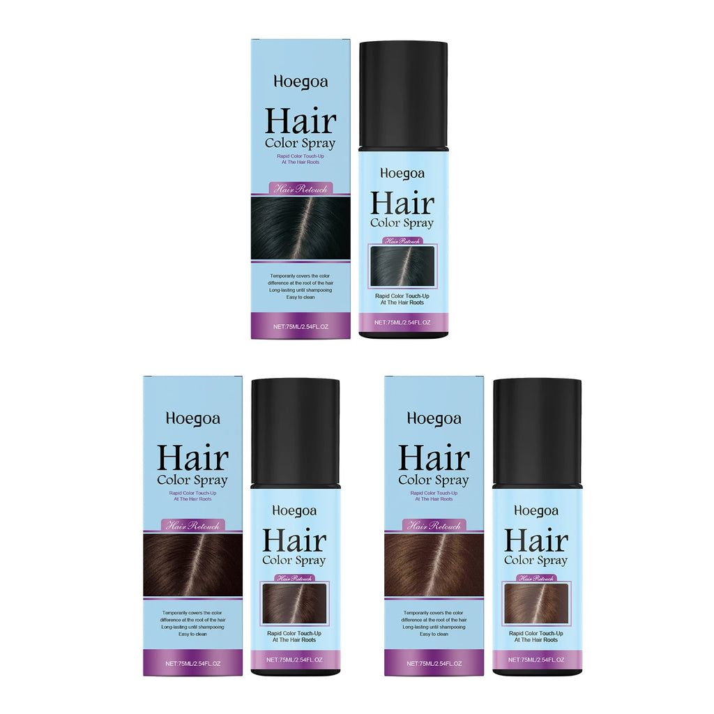 Temporary Hair Coloring Spray One-Time Hair Color Covering White Gray Hair Hairline Dye Lasting Coloring Black Hair Dye Spray Oasis Select