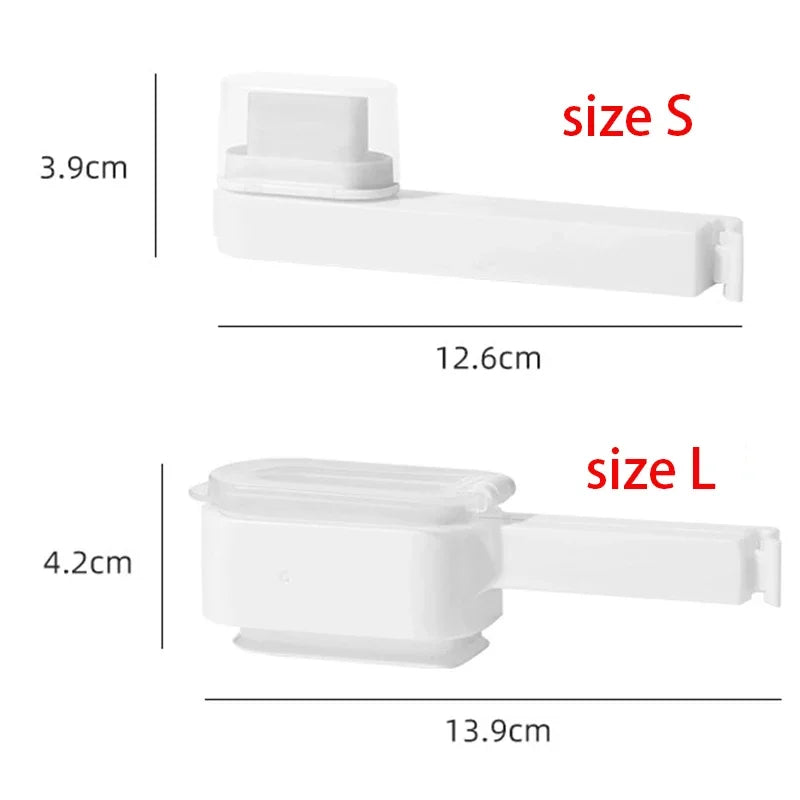 1/2pcs Food Bag Clips, With Lid Sealing Clips, Milk Powder Snack Clips Sealer, Kitchen Food Moisture-Proof Chips Milk Bag Clips Oasis Select