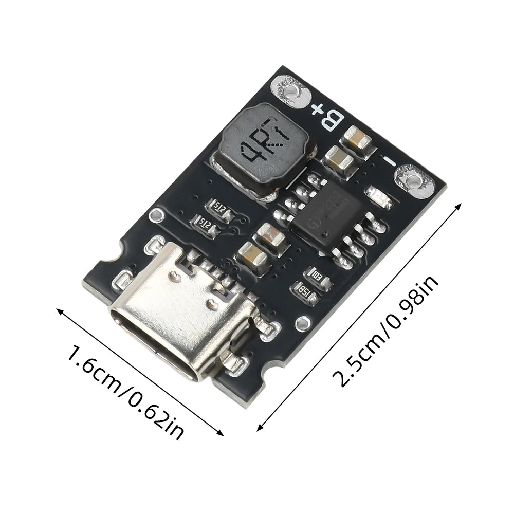 1S 3.2V/3.6V 2.4A Charging Board LiFePO4 Battery Dedicated Charging Module High Current Charging Board Type C DC 4.5-5.5V Oasis Select