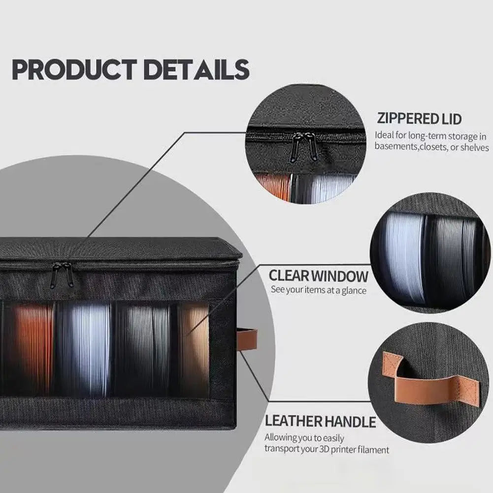 3D Printer Filament Storage Box Dustproof Moisture Proof Large capacity Filament Organizer 3D Printing Accessories Oasis Select