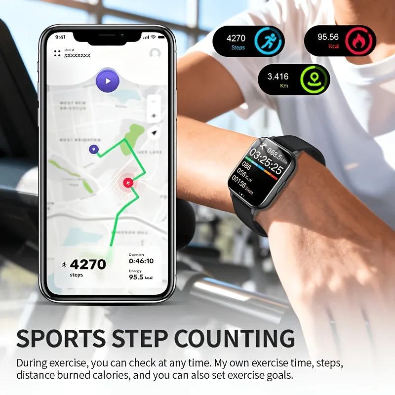 ERUN Smart Watch – Calls, Fitness Tracker & Alexa | Unisex