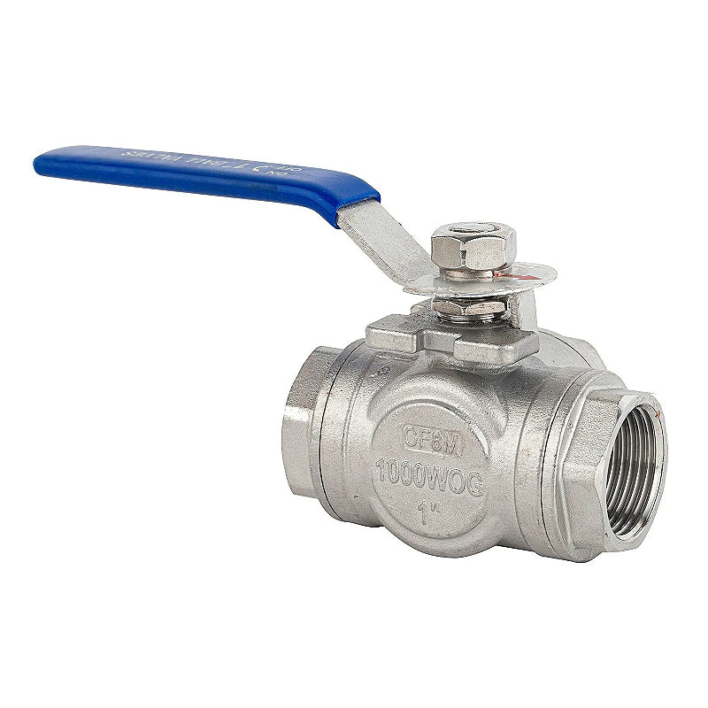 304 Ball Valve BSP Internal Thread Stainless Steel Two-piece T-shaped 1/4 3/8 1/2 "3/4" 1 "2" Water Gas Oil Switch Adapter Oasis Select