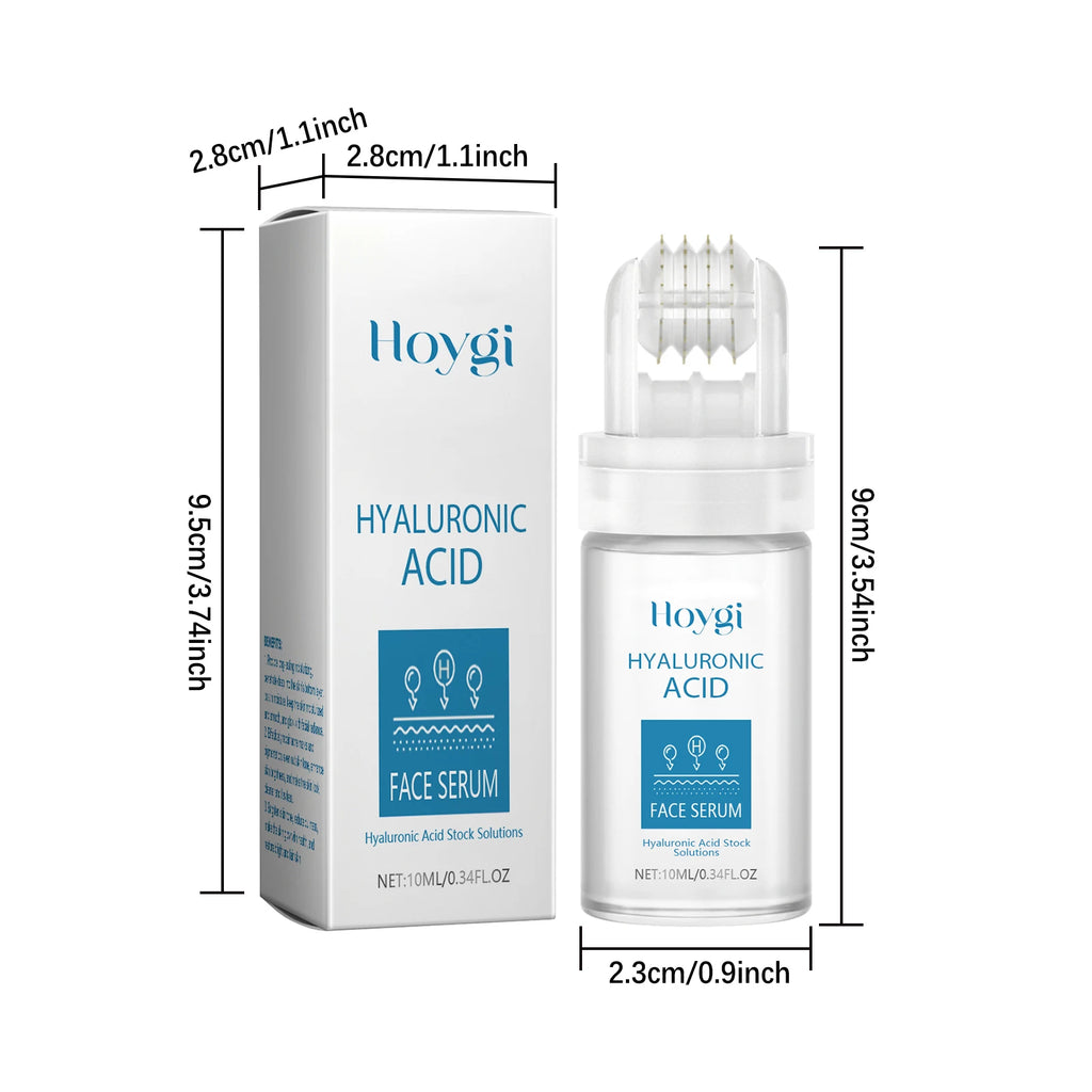 0.25mm Micro Needle Essence Hyaluronic Acid Microneedle Roller Facial Serum Hydrating Brightening Pore Refining Beauty Skin Care Oasis Select 1 Pcs