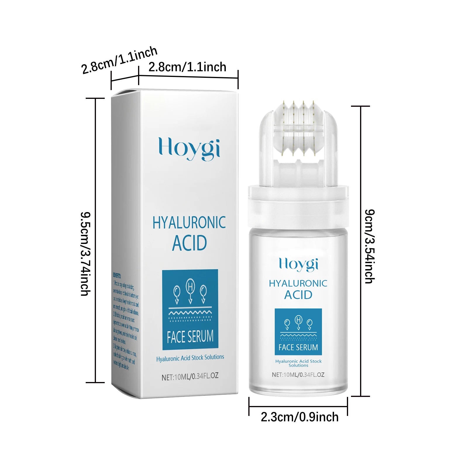0.25mm Micro Needle Essence Hyaluronic Acid Microneedle Roller Facial Serum Hydrating Brightening Pore Refining Beauty Skin Care Oasis Select 1 Pcs