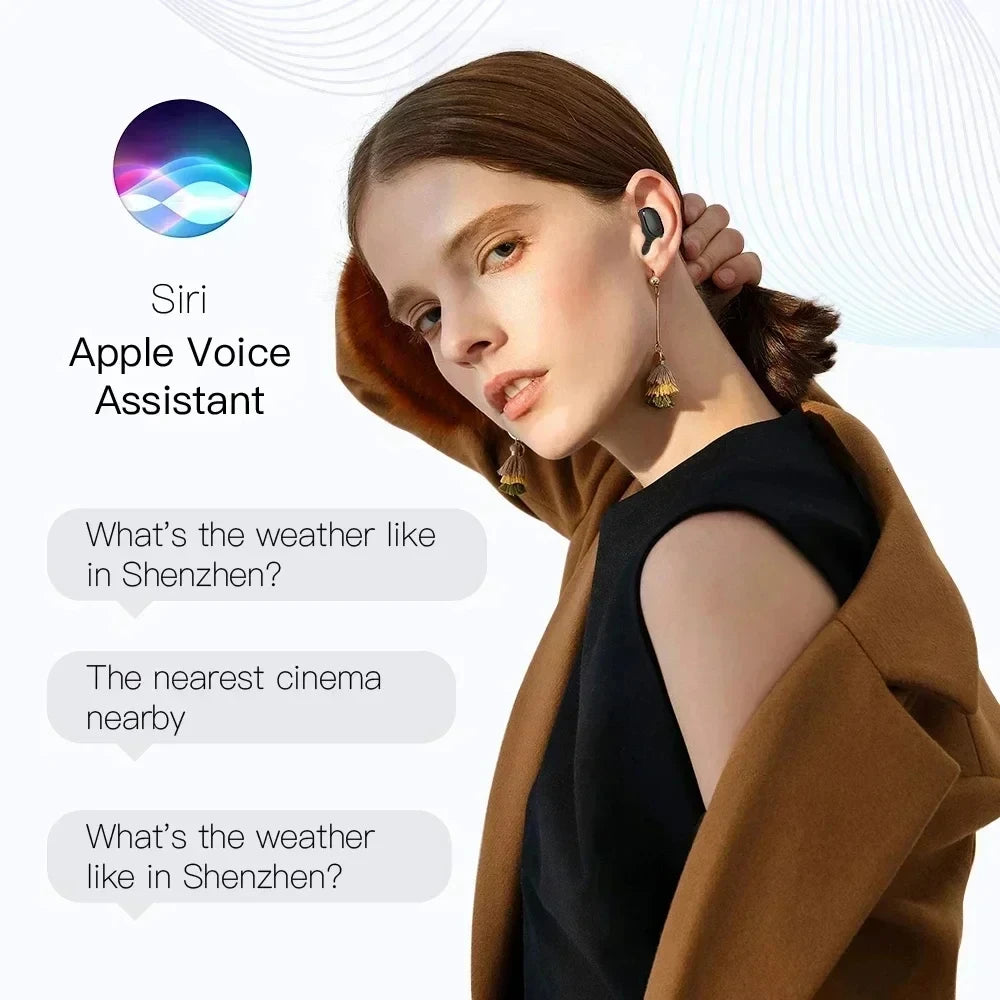 E6S Wireless Bluetooth Earphones TWS Bluetooth Headset Wireless Earbuds Noise Cancelling Earphones with Mic Headphones Sport Oasis Select