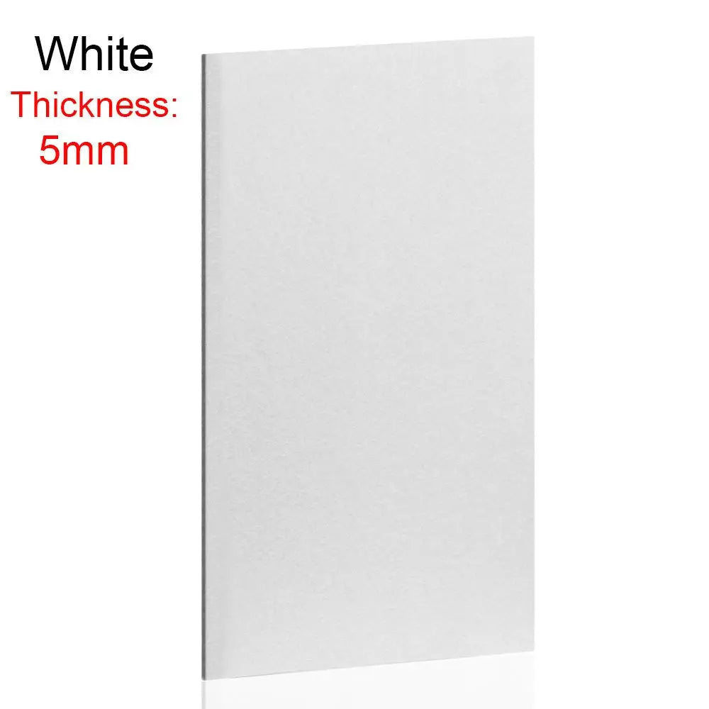 3/5mm Self Adhesive Furniture Leg Felt Pads Anti Slip Chair Table Mats Anti Scratch Floor Protection 21*30cm DIY Cutting Oasis Select white 5mm