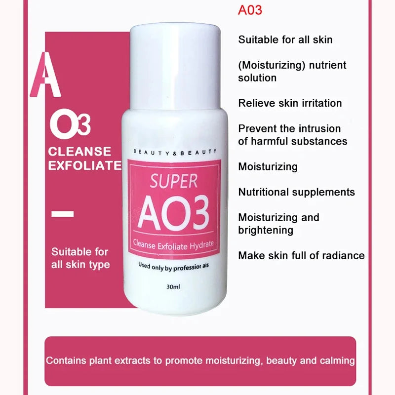 AS1 SA3 AO3 Hydrodermabrasion Serum Set – Deep Clean & Glow Facial Serum Set Oasis Select