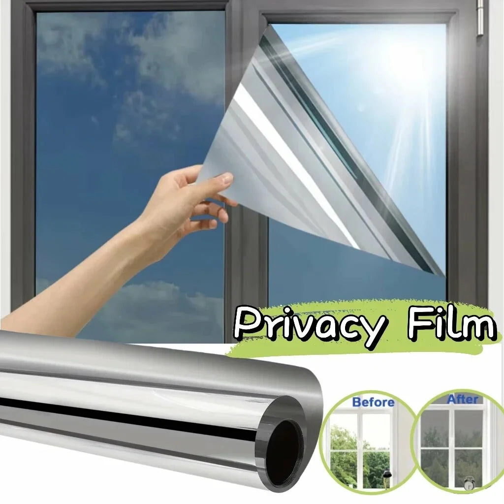 One-Way Privacy Heat Insulation Window Film UV Protection Sunshade Reflective Glass Film Suitable For Home Balconies And Glass. Oasis Select