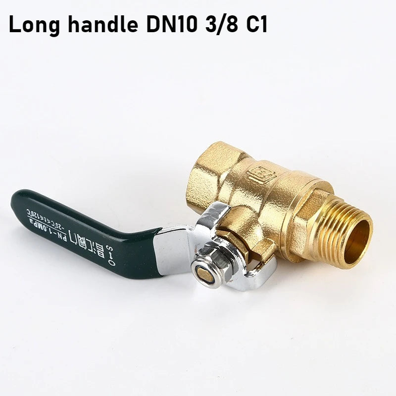 Brass valve with inner and outer teeth pneumatic ball valve all copper high-pressure copper full bore water treatment switch Oasis Select DN10 3 8 C1 1pcs