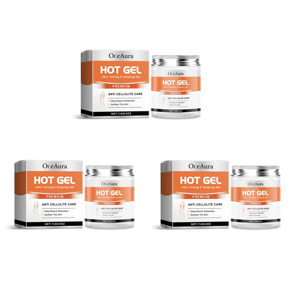 Hot Body Slimming Gel – Anti-Cellulite Belly Tightening Cream Slimming Body Gel Oasis Select 3Pcs