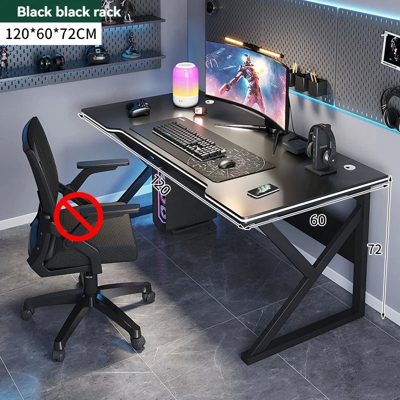 Computer desk, home desk, student learning desk, simple gaming desk, e-sports desk, workbench, office desk Oasis Select Black Type C