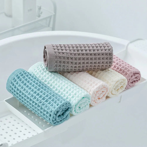 100% Cotton Waffle Towel – Lightweight, Quick-Dry & Absorbent Cotton Waffle Towel Oasis Select
