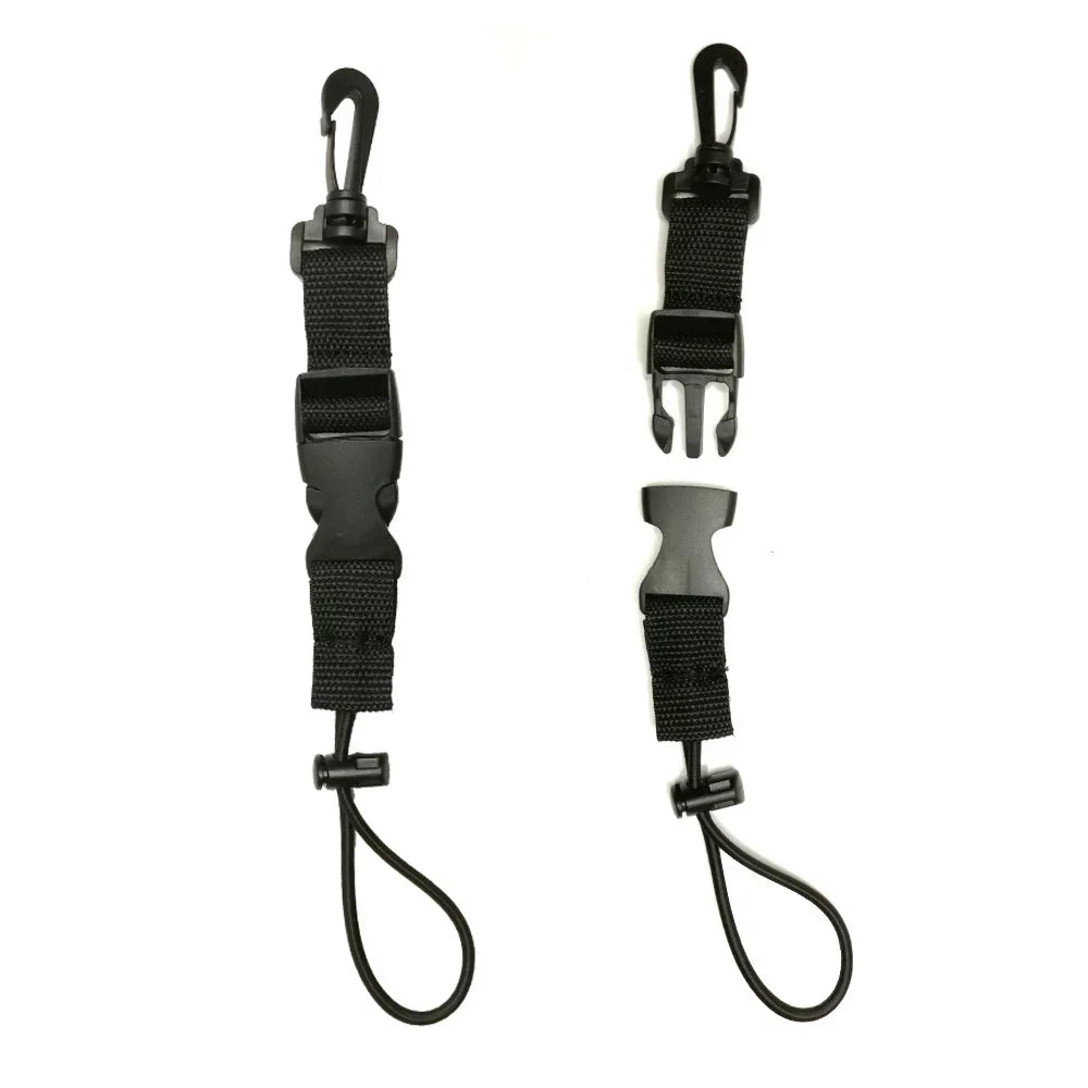 2PCS Diving Camera Lights Lanyard Strap Backpack Quick Release Buckle Clip Diver Torch Holder Buckle Oasis Select