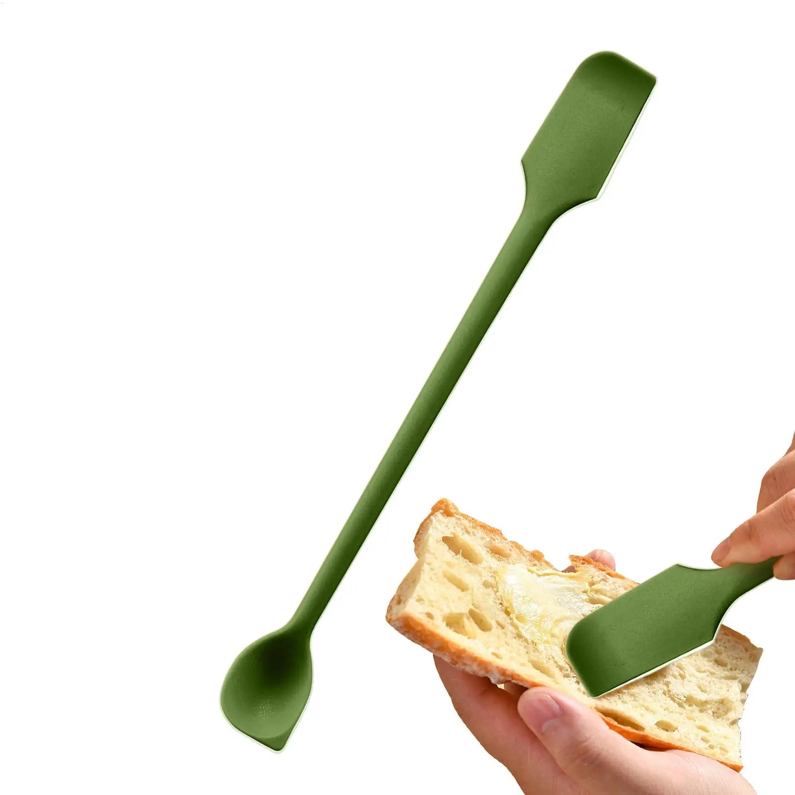 Double Headed Silicone Spatula Scraper All-Purpose Kitchen Tool for Jars Cakes Butter Non-Stick Flexible Baking & Cooking Gadget Oasis Select