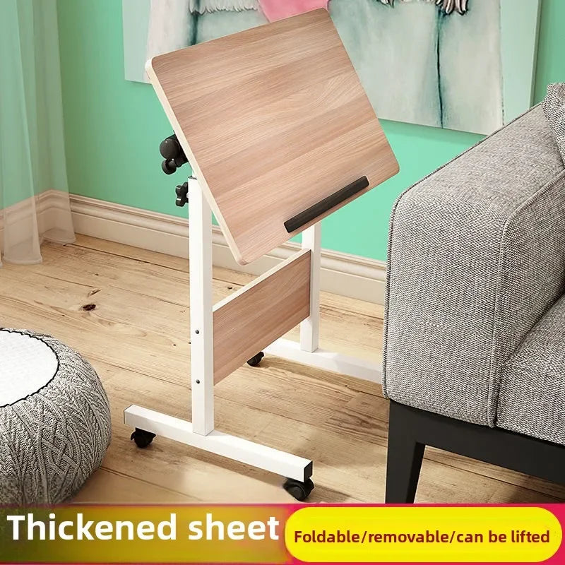 Computer desk Lazy table Desktop household bed Desk Simple small table Simple folding table Removable bedside table Durable Oasis Select