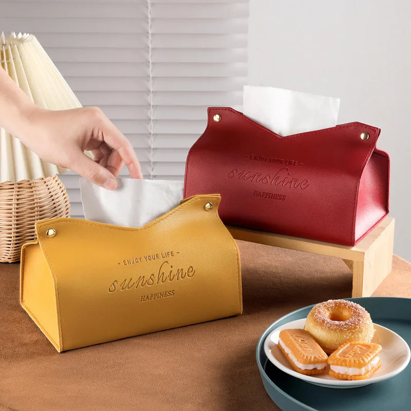 Nordic Light Luxury Tissue Box For Home Living Room, Internet Famous Car Drawer, Simple And High-end Creative Napkin Storage Box Oasis Select