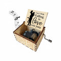 Wooden hand cranked music box falls in love, UV painted music box gives nostalgic handmade gift Oasis Select 1
