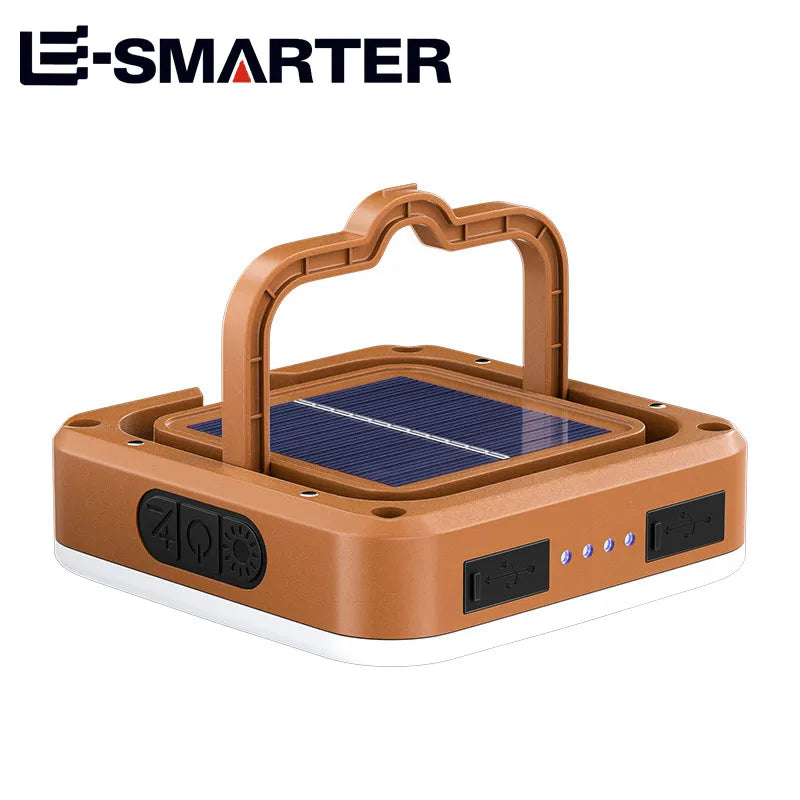 Outdoor COB Camping Solar Lamp Portable Rechargeable Hanging Light Waterproof Hiking Fishing Home Emergency Lanterns with Hook Oasis Select JS506