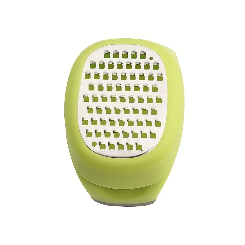 Stainless Steel 4-in-1 Manual Grater & Slicer - Lemon, Cheese,Garlic, Ginger Zester Shredder,Compact Kitchen Tool for Vegetables Oasis Select