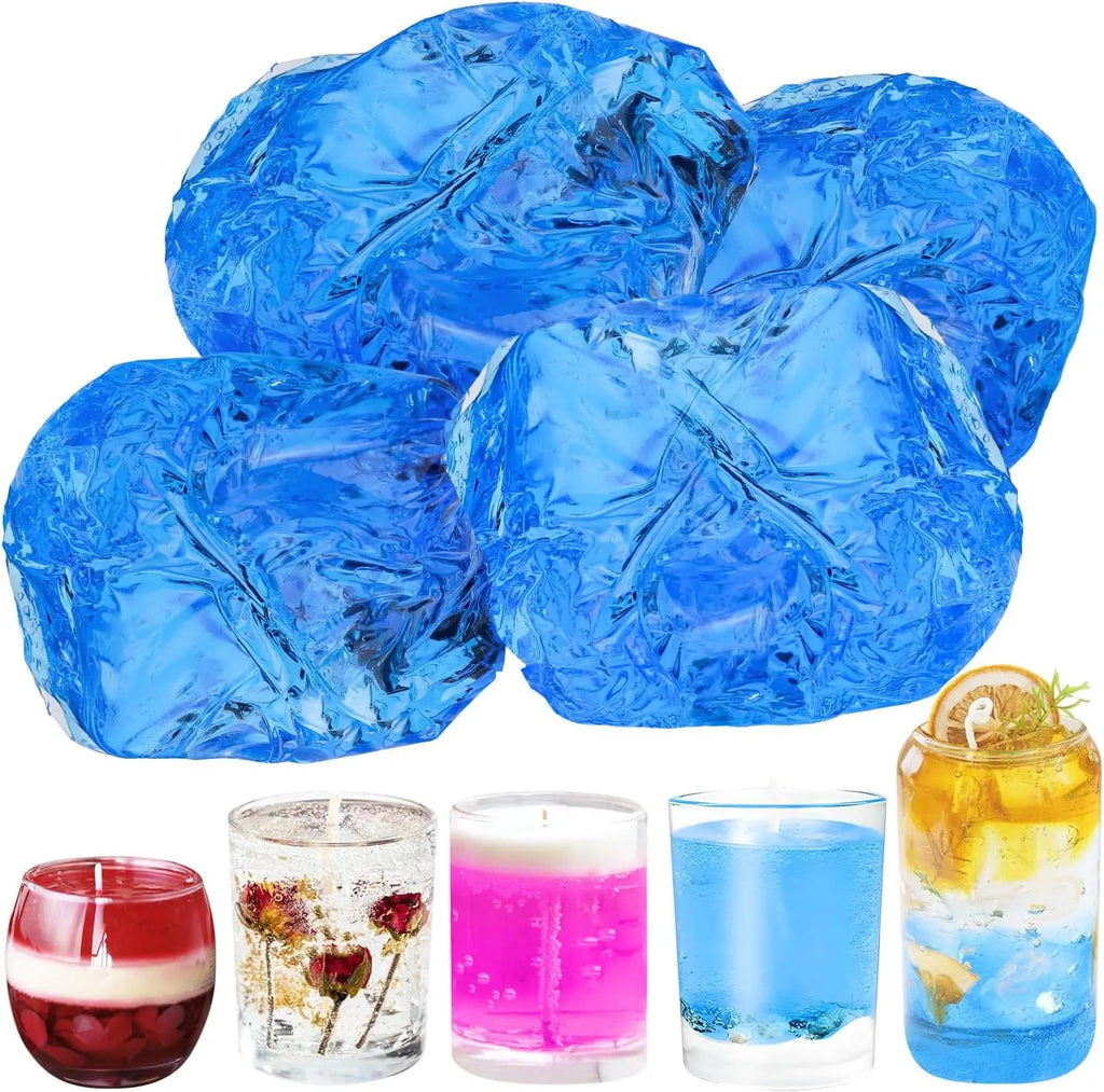 100G Blue Clear Wax for Candle Making-DIY Aromatherapy Candle Making Gel, Candle Materials, Birthday Christmas Gift Decoration Oasis Select