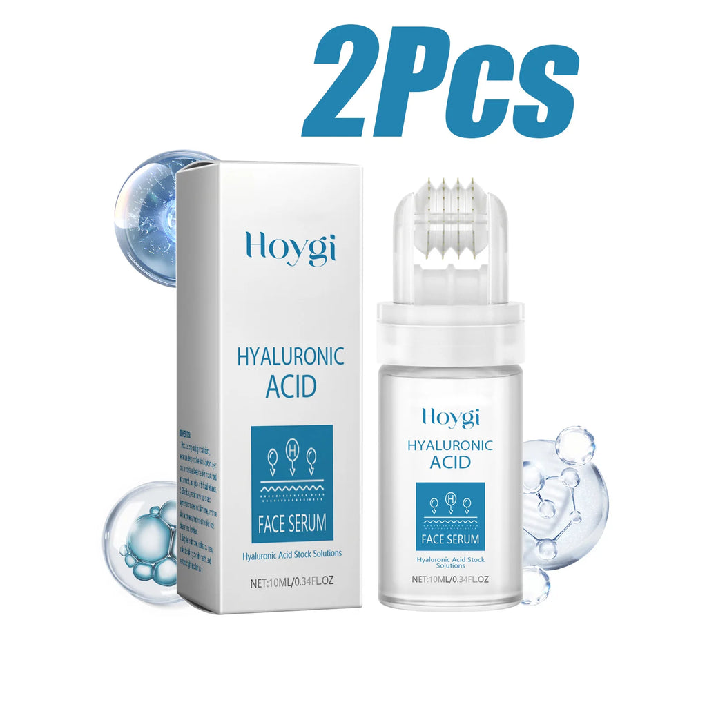 0.25mm Micro Needle Essence Hyaluronic Acid Microneedle Roller Facial Serum Hydrating Brightening Pore Refining Beauty Skin Care Oasis Select 2 Pcs