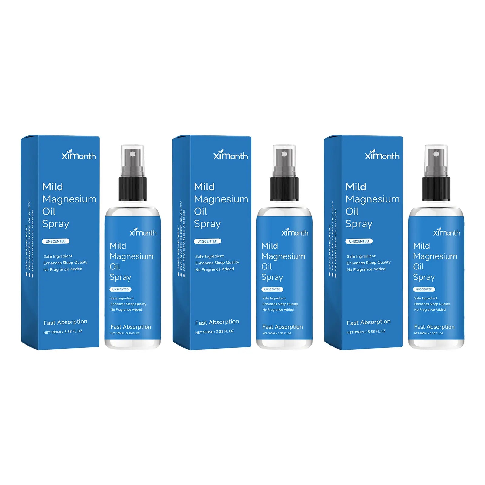 Organic Magnesium Oil Spray – Sleep, Calm & Muscle Relief Magnesium Body Spray Oasis Select 300ml boxed