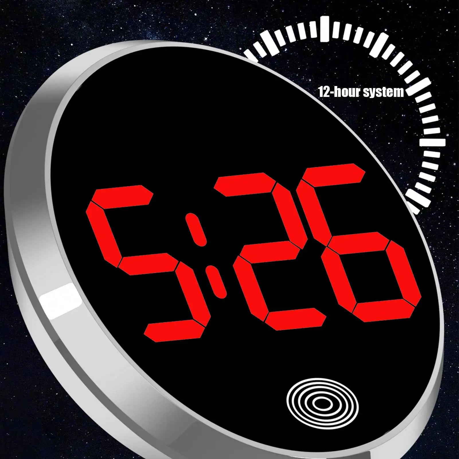 LED Car Clock Luminous Automobiles Internal Stick-On Mini Digital Clocks Auto Ornament Car Accessories Oasis Select
