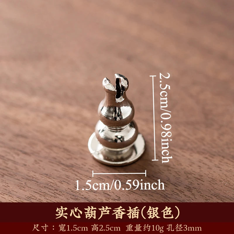 Metal Zen Lotus Buddha Incense Burner Incense Diffuser Incense Stick Holder Censer Buddhist Aromatherapy Use In Office Teahouse Oasis Select calabash silver