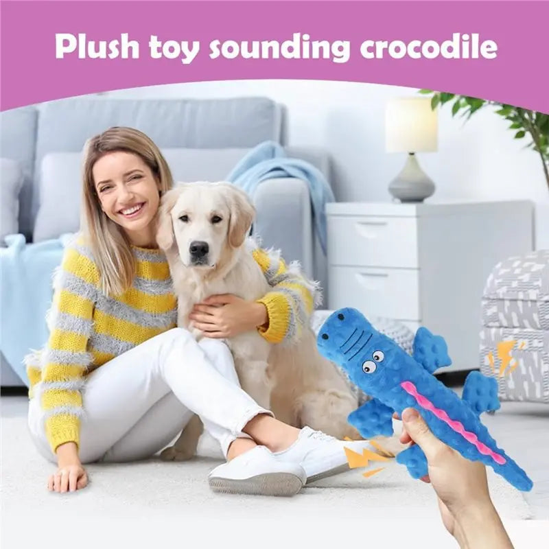 2026-WISH Cute Cartoon Dog Plush , Noise-Making Chew To Relieve Boredom, Bite-Resistant Oasis Select