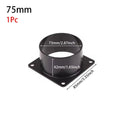 1Pcs 75/100/120/150mm Flange Connector Square Bottom Pipe Fitting Air Inlet And Outlet ABS Black Air Ducting Connection Flange Oasis Select 75mm