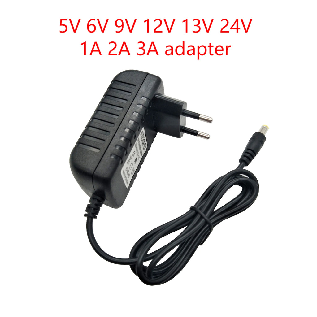 Transformers AC110 220V To DC12V Power Supply Adapter 5V 6V 9V 13V 24V 12V 1A 2A 3A Universal Power Supply Adapter For LED Strip Oasis Select 5V 2A EU Plug