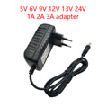 Transformers AC110 220V To DC12V Power Supply Adapter 5V 6V 9V 13V 24V 12V 1A 2A 3A Universal Power Supply Adapter For LED Strip Oasis Select 5V 2A EU Plug