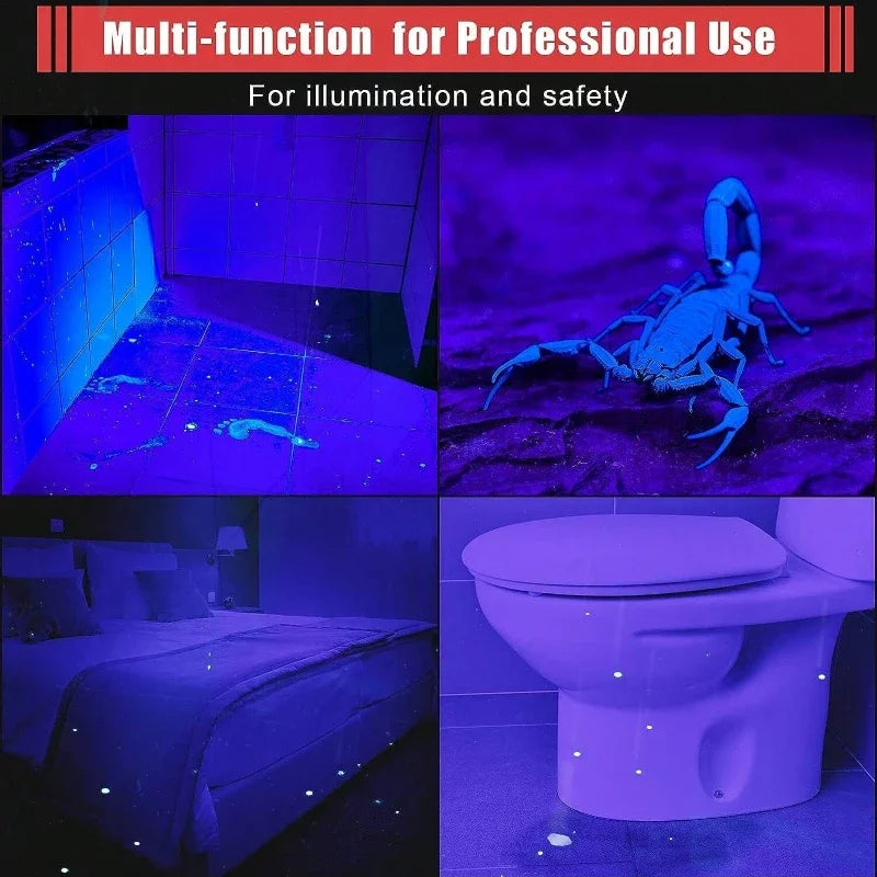 395nm UV Flashlight – Pet Urine Detector & Scorpion Finder