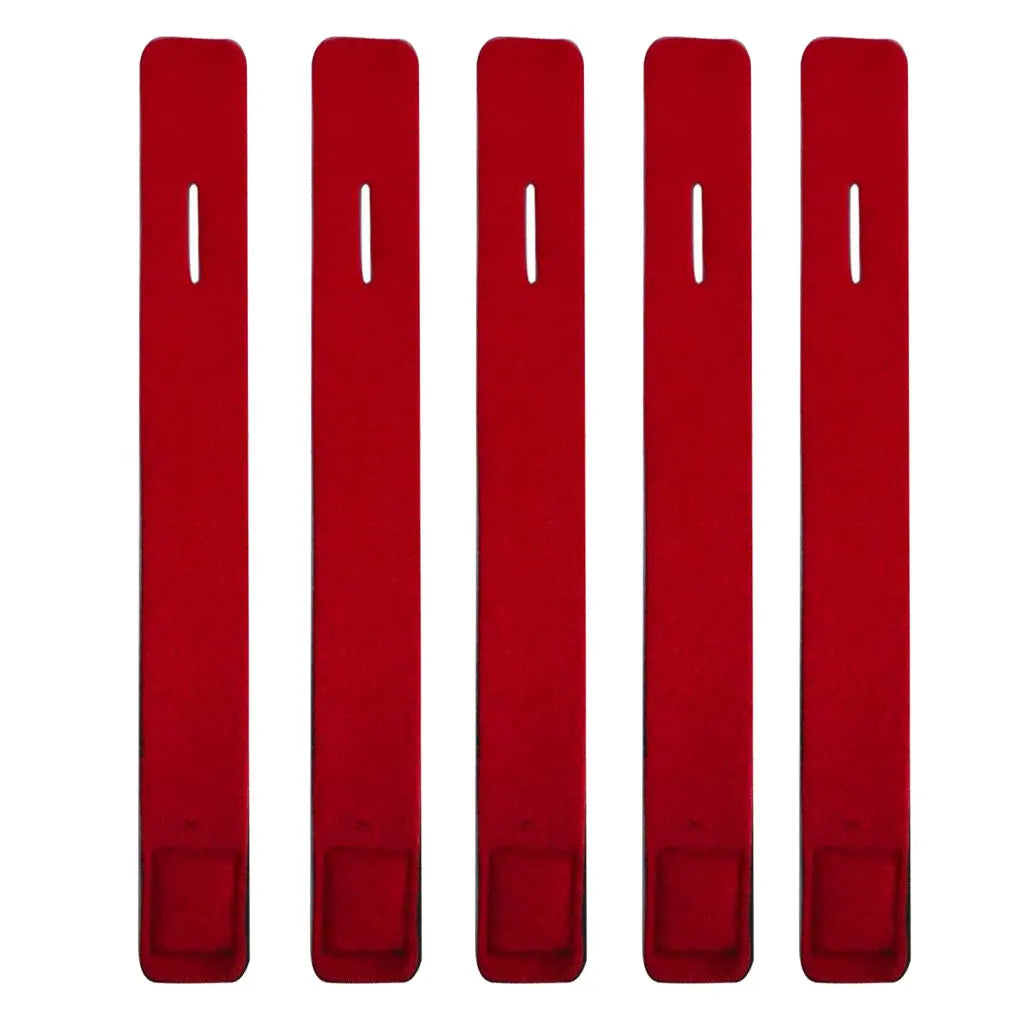 5 Piece Fishing Rod Tie Holder Strap Fishing Rod Carry Strap Elastic Adjustable Tackle Wrap Band Holder Hook Loop Tie Oasis Select Red