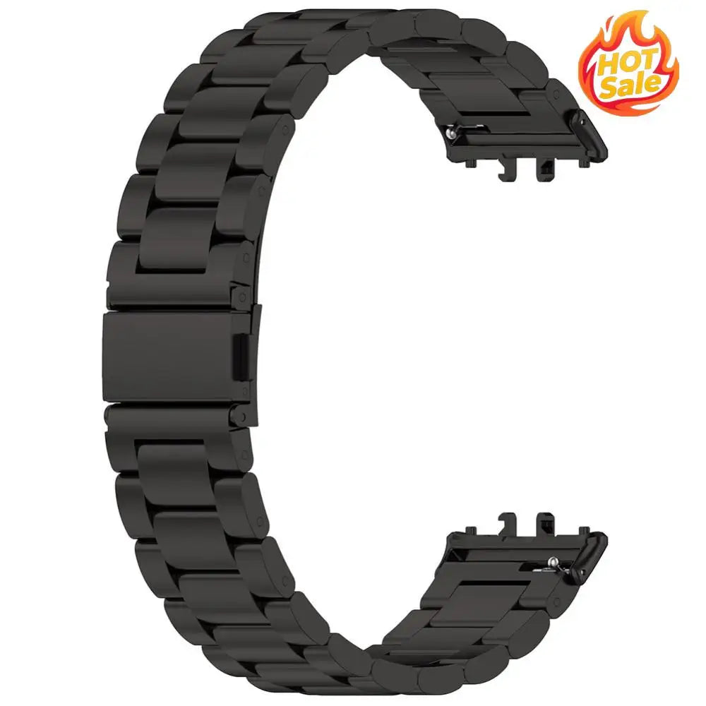 Stainless Steel Metal Strap Adjustable Replacement Watch Band Quick Release Watch Strap for Samsung Galaxy Fit 3 SM-R390 Strap Oasis Select