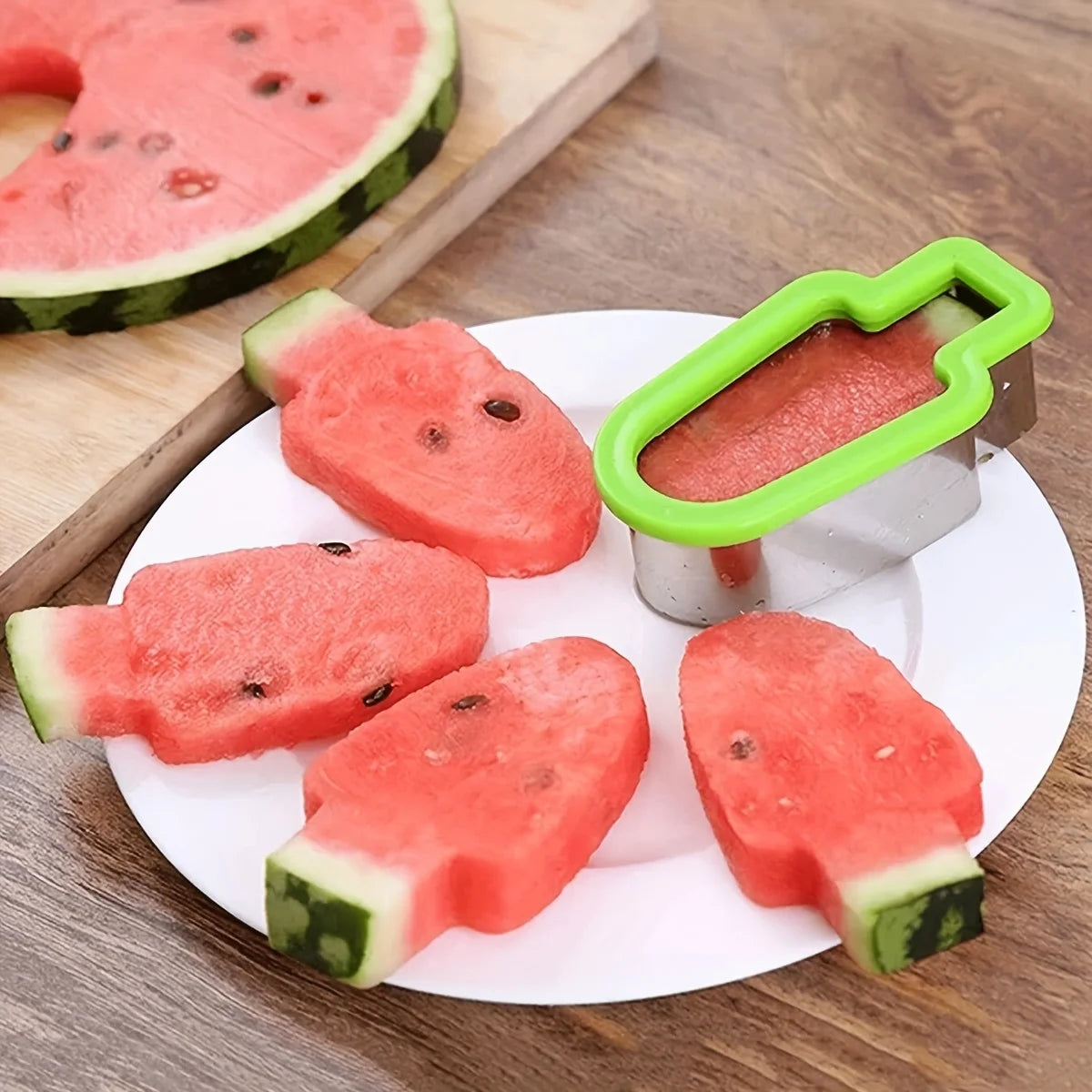 1pc Stainless Steel Watermelon Slicer & Popsicle Mold – Fun and Easy Fruit Cutter for Youngsters,Perfect for Summer Snacks Oasis Select