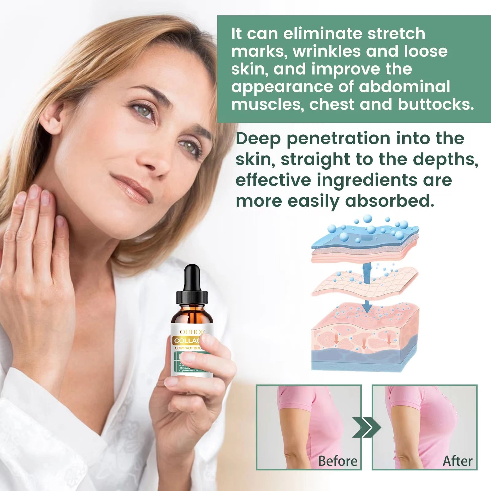 Moisturizing collagen compact body oil Oasis Select