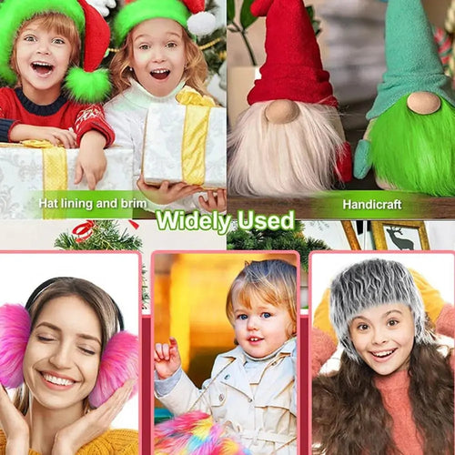 1.5M Faux Fur Ribbon | Fluffy Trim for Sewing & Christmas Decor Faux Fur Trim Ribbon Oasis Select