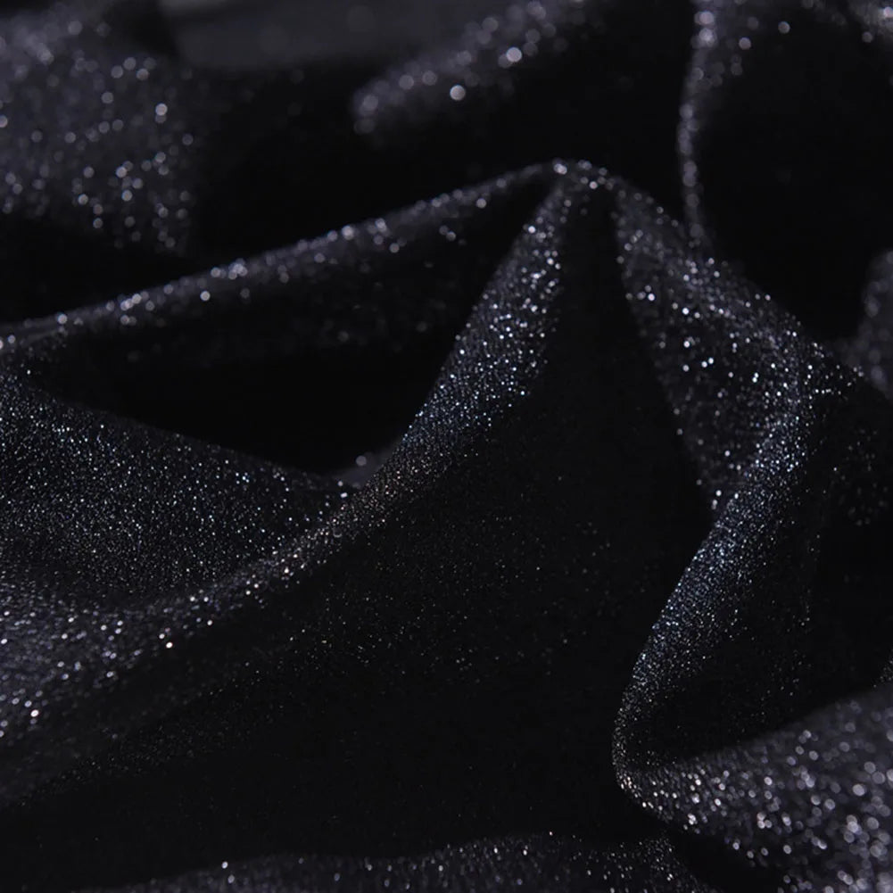 Starry Shiny Glitter Fabric 1.5x1.5m for DIY Projects Sewing Crafts Wedding Backdrops Dolls and Curtain Making Oasis Select A