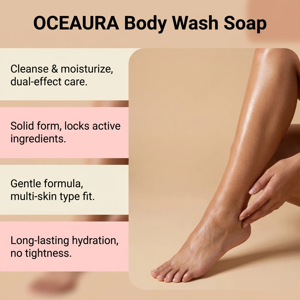 Improve Dullness Moisturizing Body Soap Hydrating Smoothing Exfoliating Refreshing Smell Remover Gentle Cleansing Handmade Soap Oasis Select