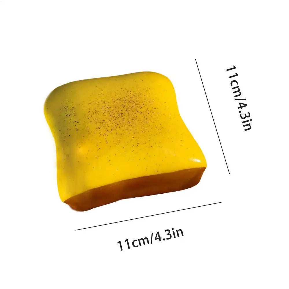 Squishys Simulated Toast Bread Squeeze Toy Slow Rising Stress Relief Toys Sensory Fidget Toy For Anxiety Stress Fidget Toys Oasis Select Yellow
