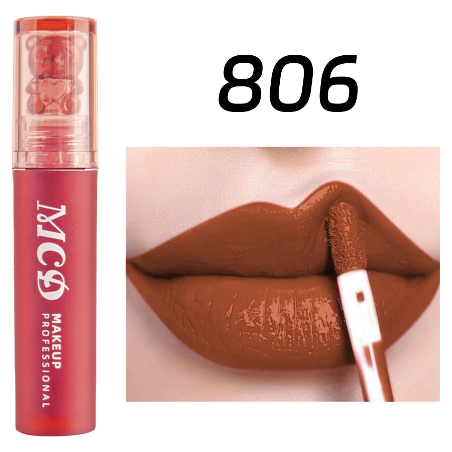 MCD 12-Color Lip Gloss Set – Matte Velvet Liquid Lipstick