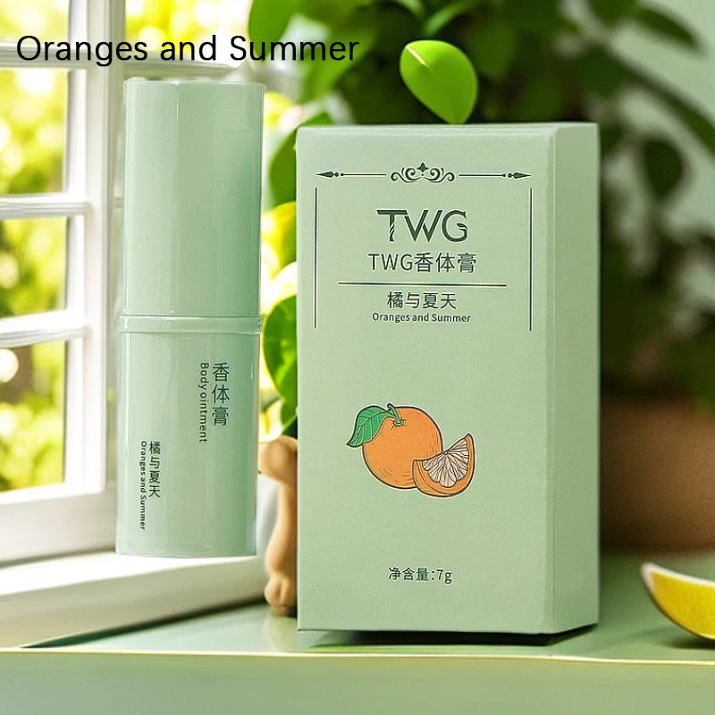 Portable Solid Fragrance Body Cream – Long-Lasting Natural Scent Solid Fragrance Cream Oasis Select Oranges and Summer